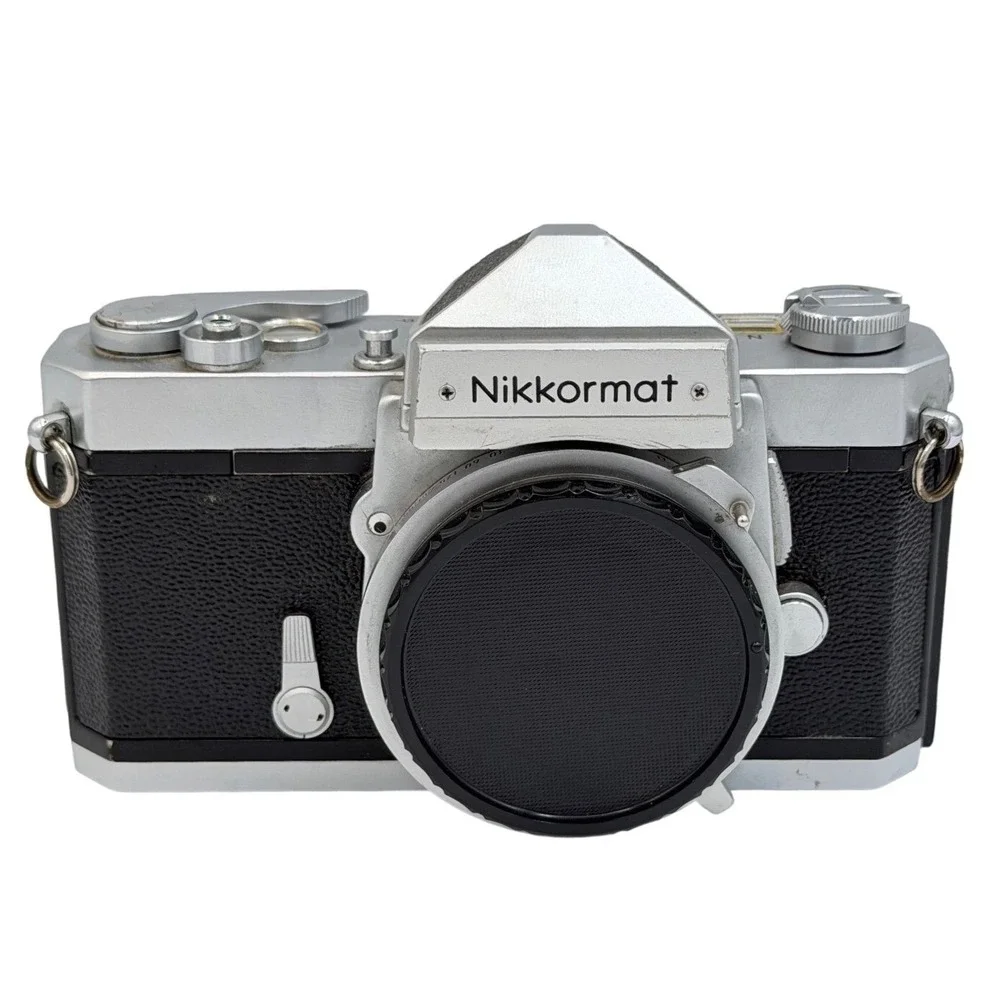 Nikon Nikkormat FTN 35mm SLR Film Camera Body Silver Black FTN 4324124 Japan